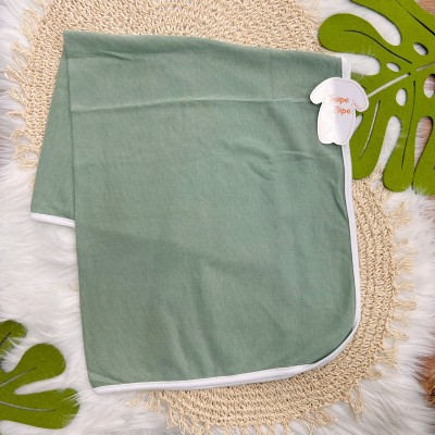 Saída de Maternidade Tricotil (Tricot 100% Algodão) - Verde Aviões 